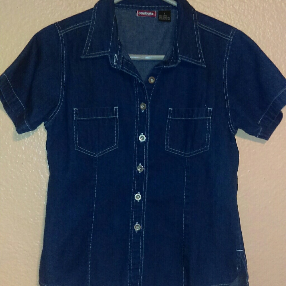 Outlooks lightweight dark denim shirt